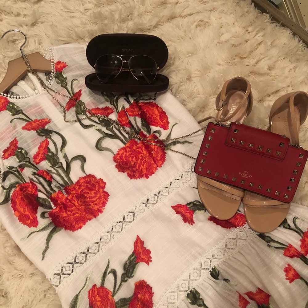 Alexis Sabella Floral Dress Linen